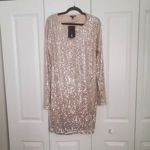 Champage Color Sparkly Dress 3x